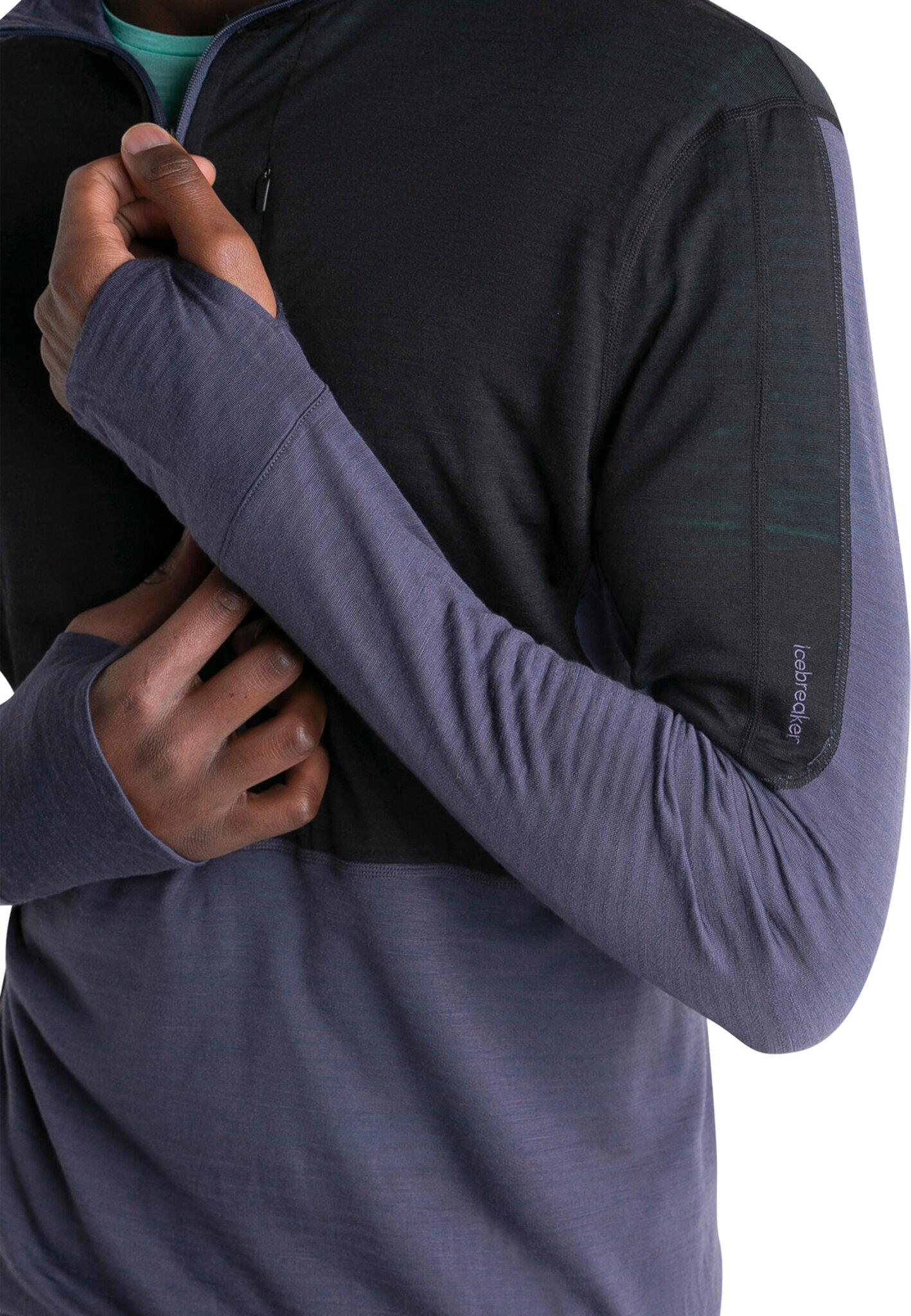 Product gallery image number 7 for product 200 RealFleece Descender Merino Blend Long Sleeve Half Zip Top - Men's