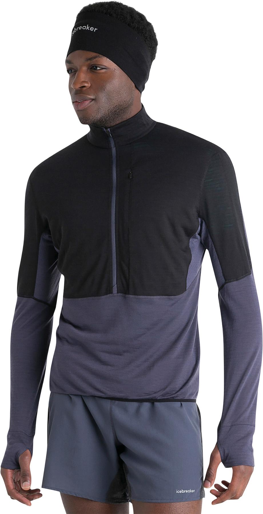 Product gallery image number 2 for product 200 RealFleece Descender Merino Blend Long Sleeve Half Zip Top - Men's