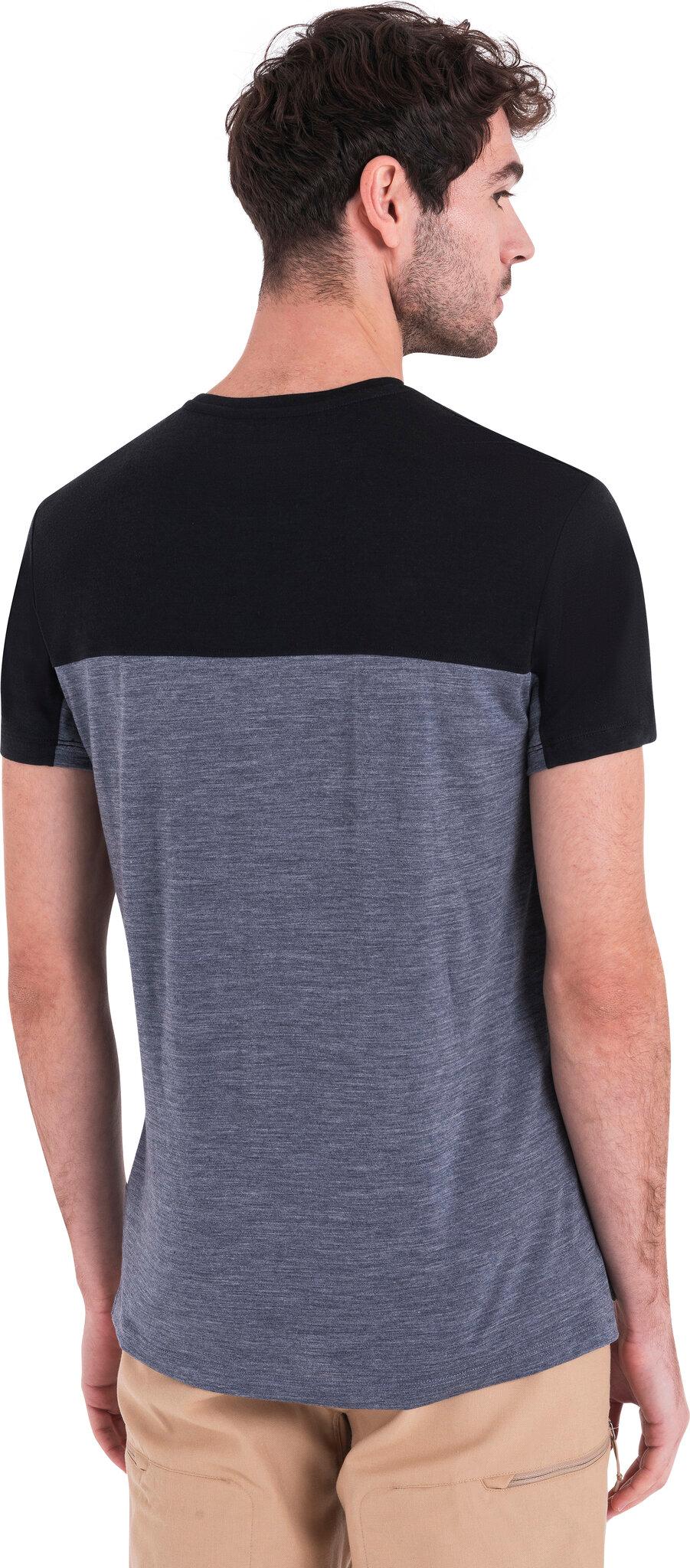Product gallery image number 2 for product T-shirt à couleurs contrastantes en laine mérinos 125 Cool-Lite Sphere III - Homme