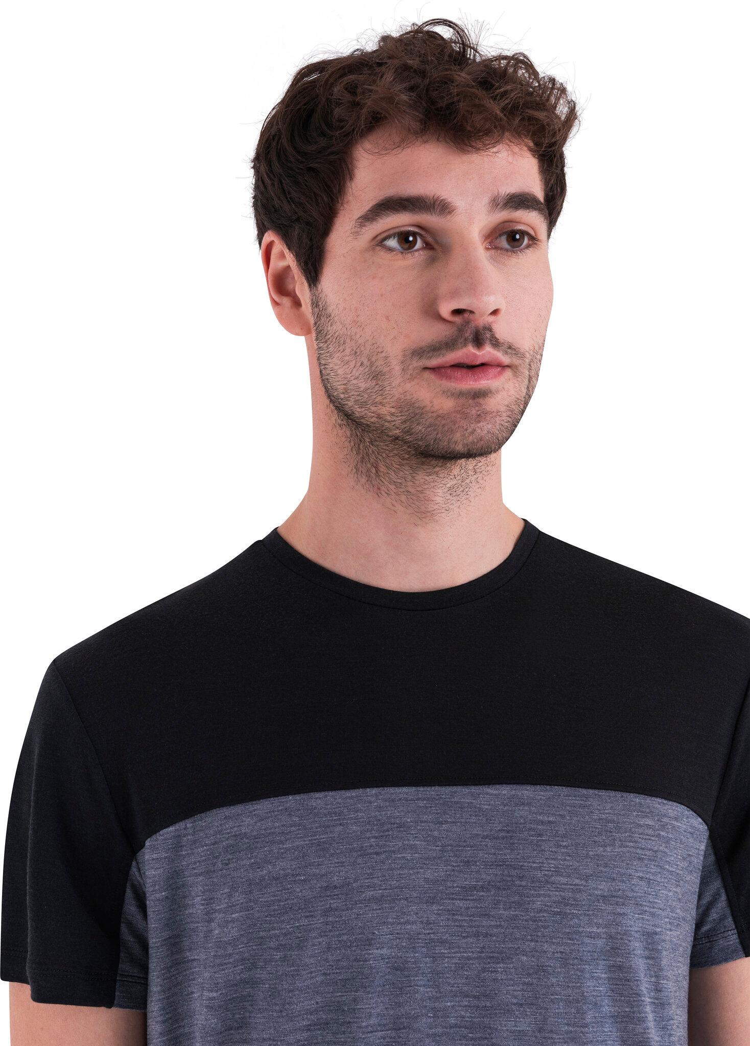 Product gallery image number 3 for product T-shirt à couleurs contrastantes en laine mérinos 125 Cool-Lite Sphere III - Homme