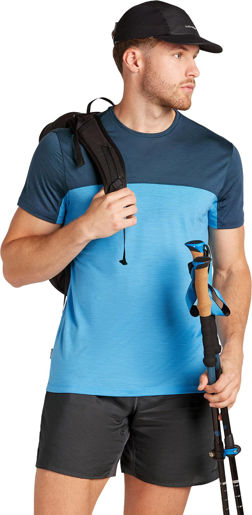 Product gallery image number 2 for product 125 Cool-Lite Sphere III Merino Blend Colour Block T-Shirt - Men's