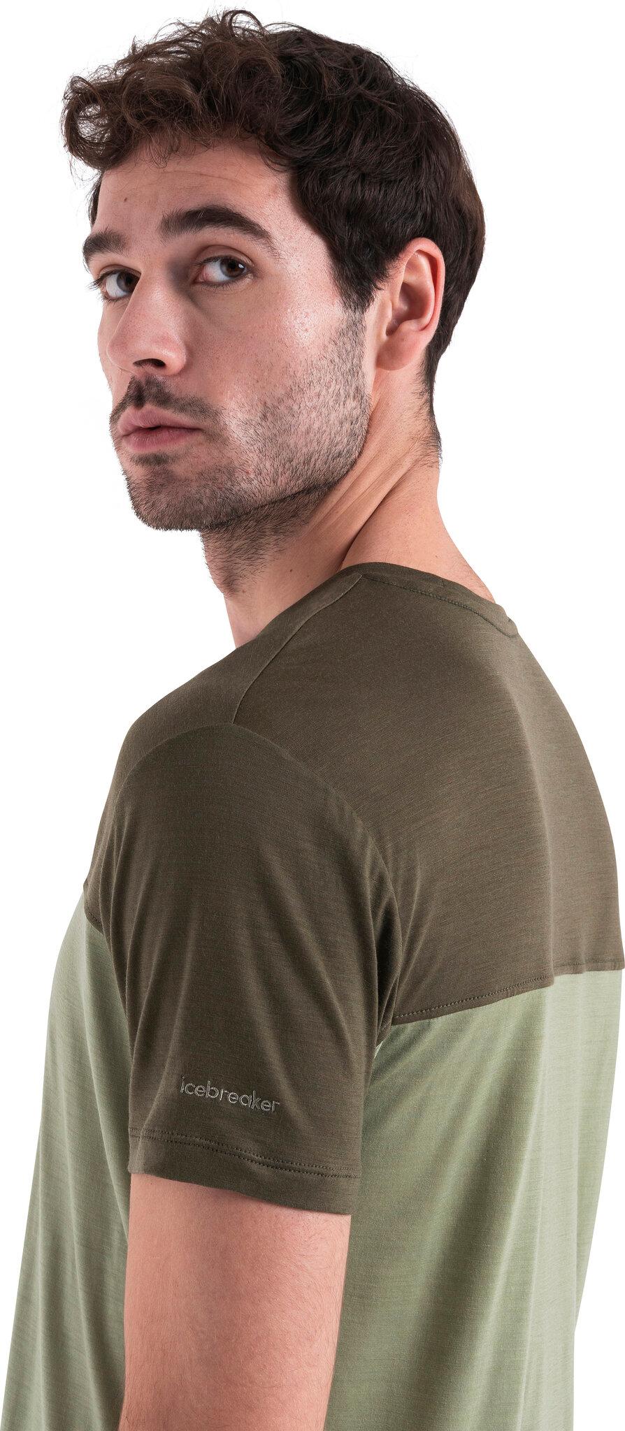 Product gallery image number 4 for product 125 Cool-Lite Sphere III Merino Blend Colour Block T-Shirt - Men's