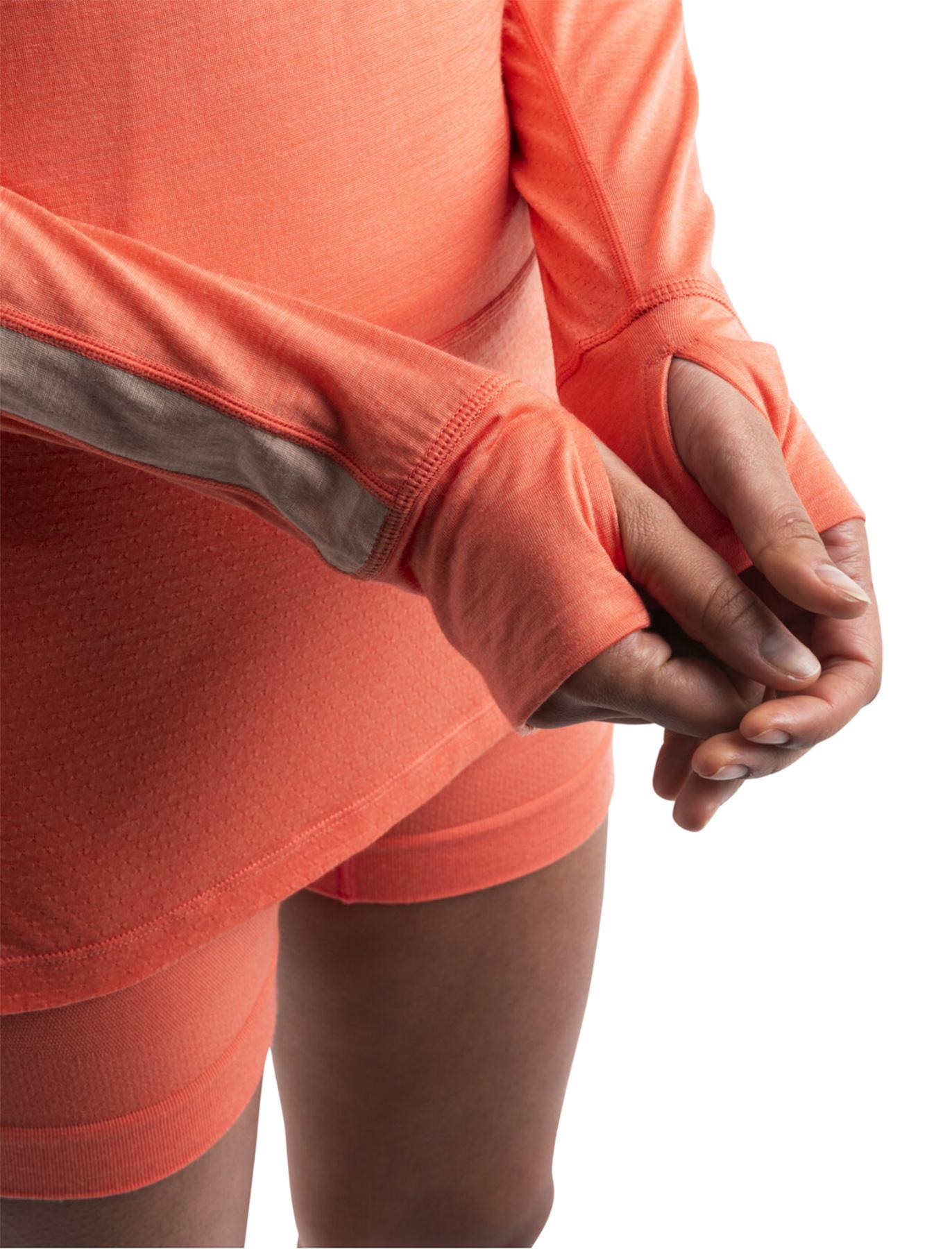 Product gallery image number 3 for product 125 ZoneKnit Merino Blend Long Sleeve Half Zip Thermal Top - Women's