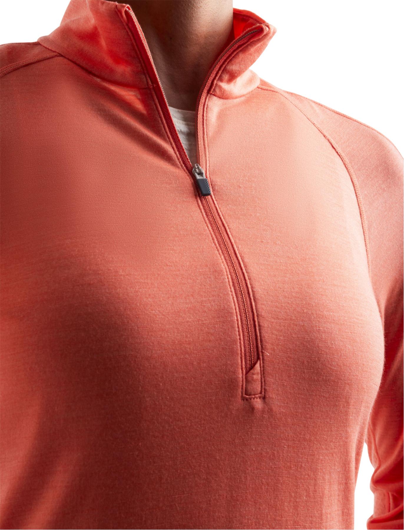 Product gallery image number 4 for product 125 ZoneKnit Merino Blend Long Sleeve Half Zip Thermal Top - Women's