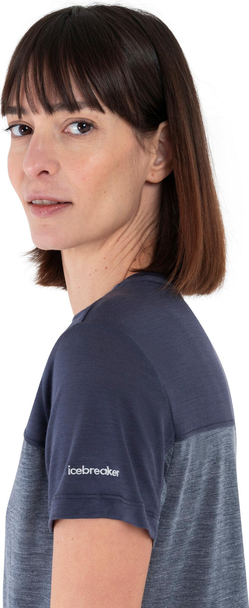 Product gallery image number 7 for product T-shirt à couleurs contrastantes en laine mérinos 125 Cool-Lite Sphere III - Femme