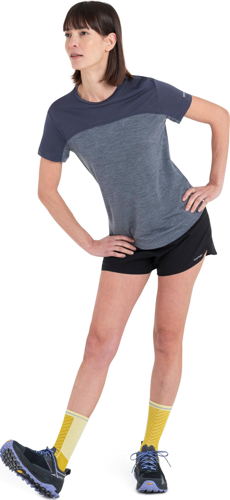 Product gallery image number 3 for product T-shirt à couleurs contrastantes en laine mérinos 125 Cool-Lite Sphere III - Femme