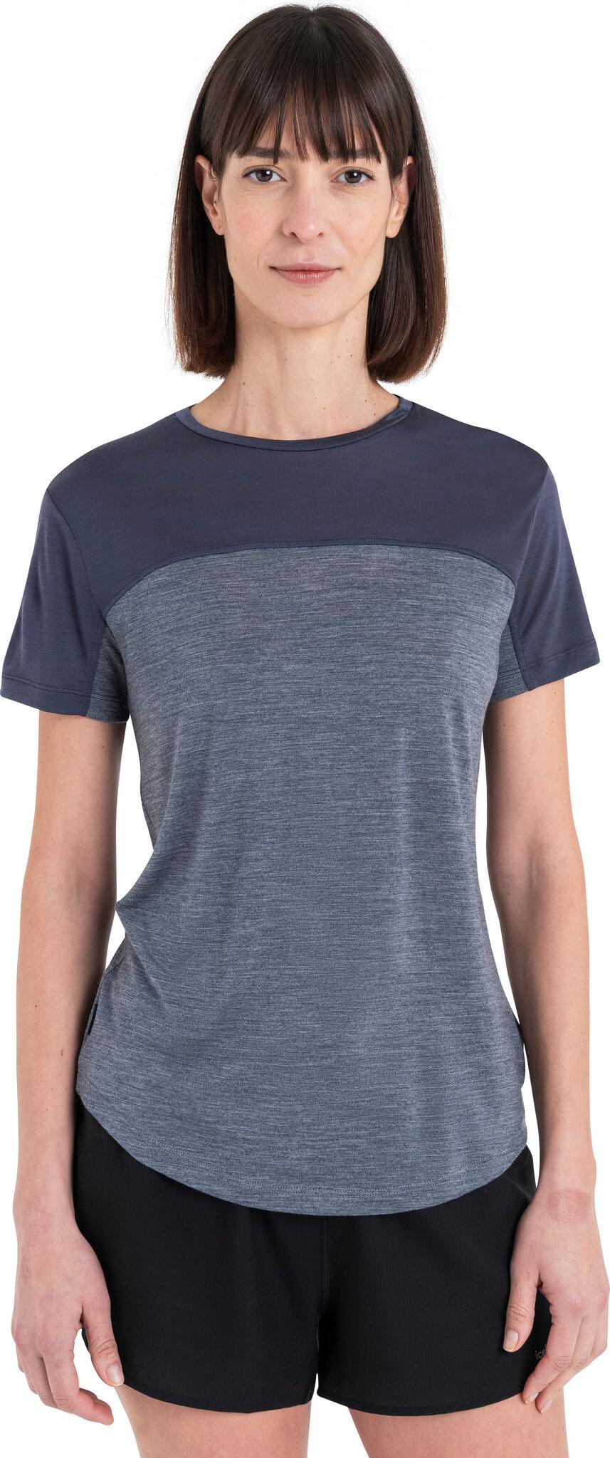 Product gallery image number 4 for product T-shirt à couleurs contrastantes en laine mérinos 125 Cool-Lite Sphere III - Femme