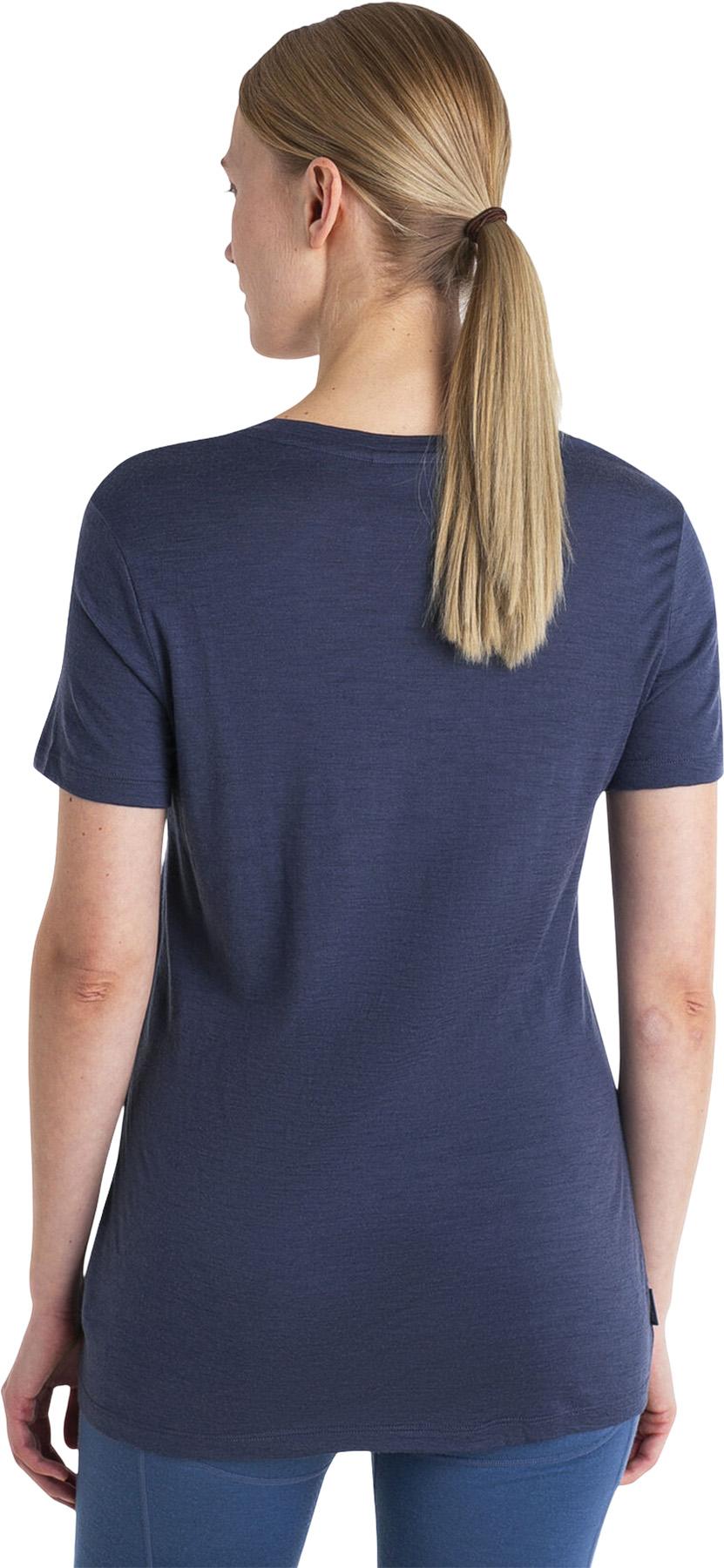 Numéro de l'image de la galerie de produits 3 pour le produit Women Merino 150 Tech Lite Short Sleeve Scoop Tee Icebreaker Logo Reflections