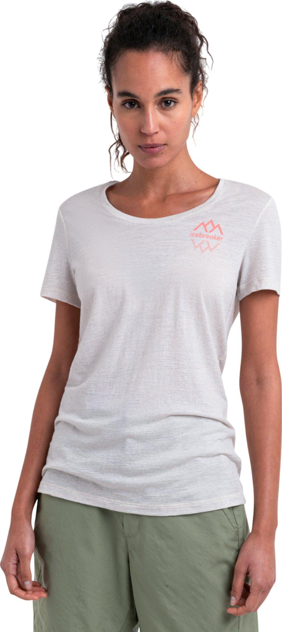 Product gallery image number 6 for product Merino 150 Tech Lite III Scoop Neck Icebreaker Logo Reflections Short Sleeve T-Shirt - Women's
