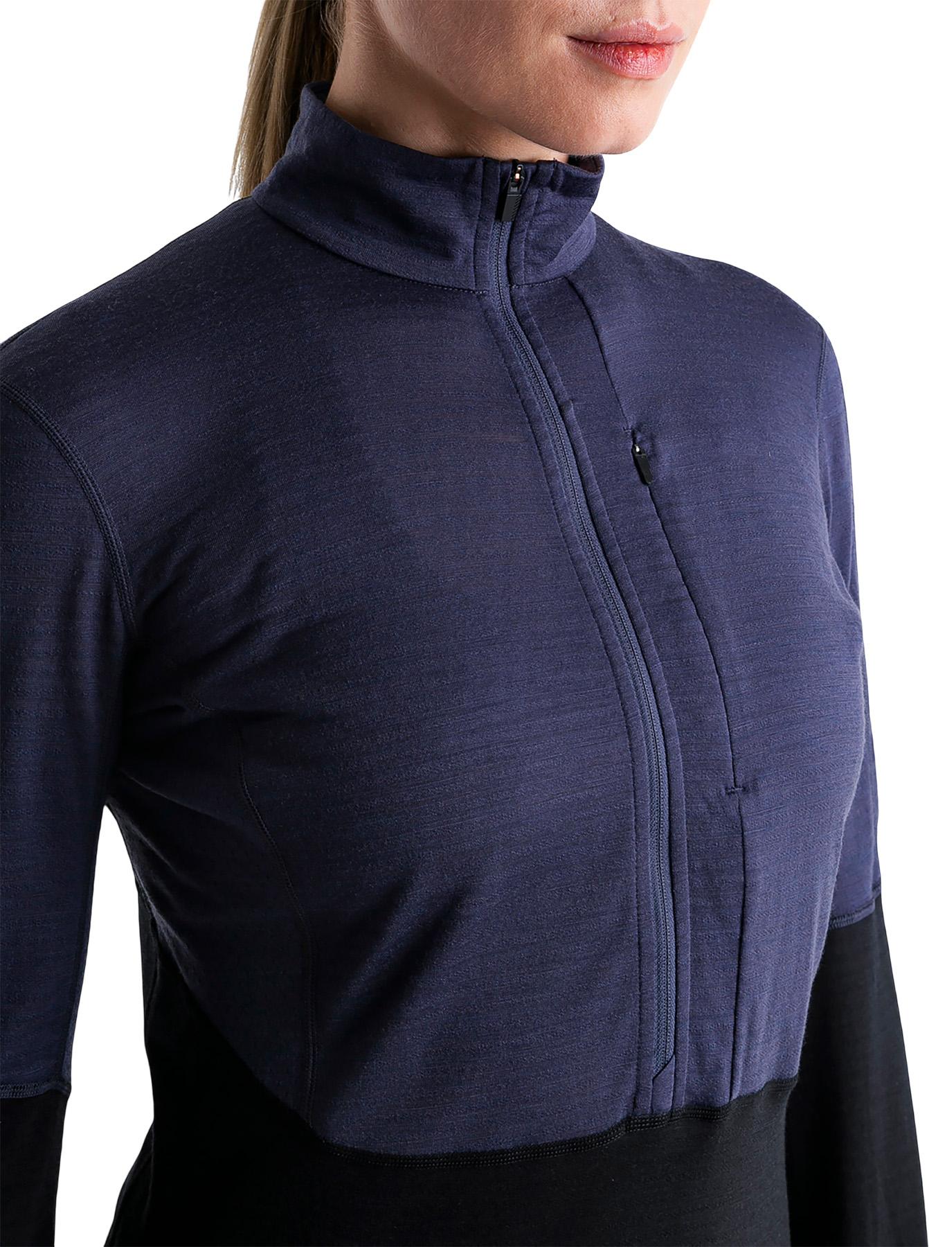 Numéro de l'image de la galerie de produits 3 pour le produit Manteau à manches longues et demi-glissière en mélange de mérinos 200 RealFleece Descender - Femme