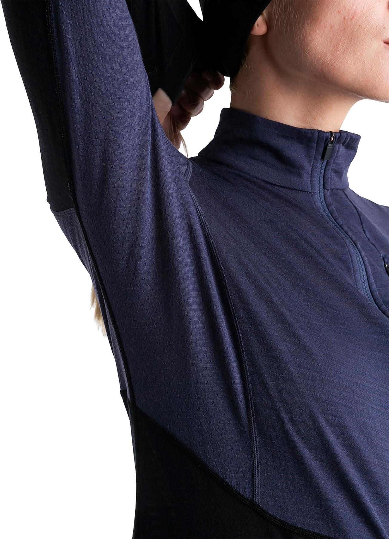 Numéro de l'image de la galerie de produits 4 pour le produit Manteau à manches longues et demi-glissière en mélange de mérinos 200 RealFleece Descender - Femme