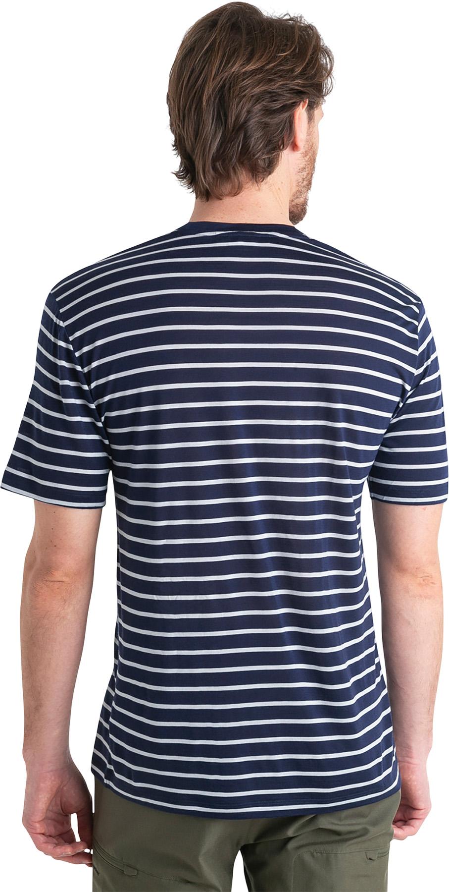 Product gallery image number 2 for product Drayden Merino Blend Stripe Short Sleeve T-Shirt - Men's 