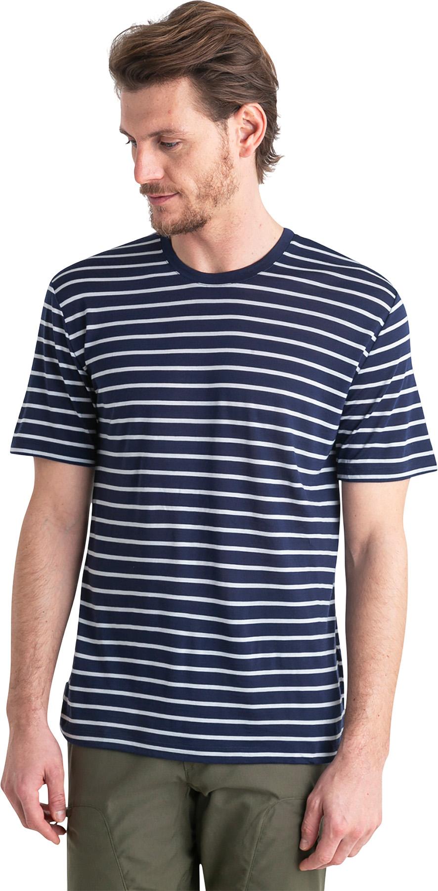 Product gallery image number 3 for product Drayden Merino Blend Stripe Short Sleeve T-Shirt - Men's 