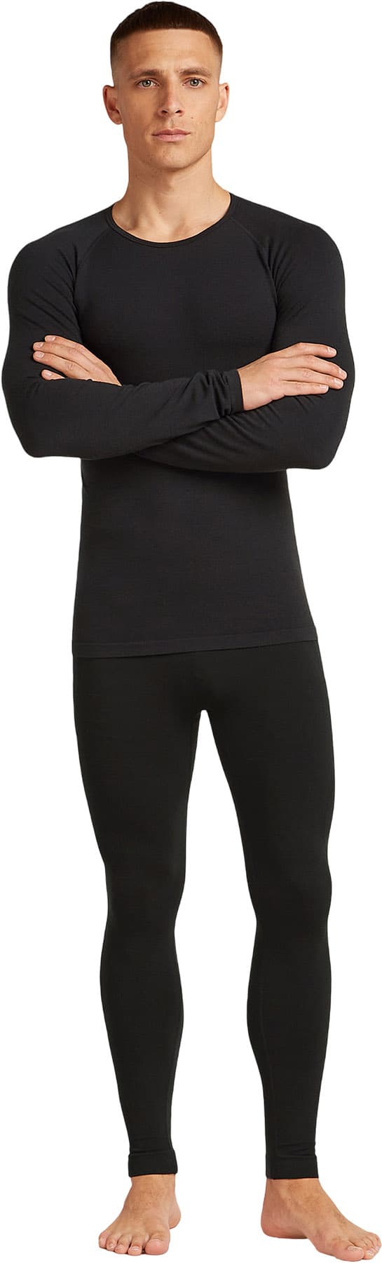 Product gallery image number 3 for product 260 ZoneKnit Seamless Merino Blend Long Sleeve Crewe Thermal Top - Men's