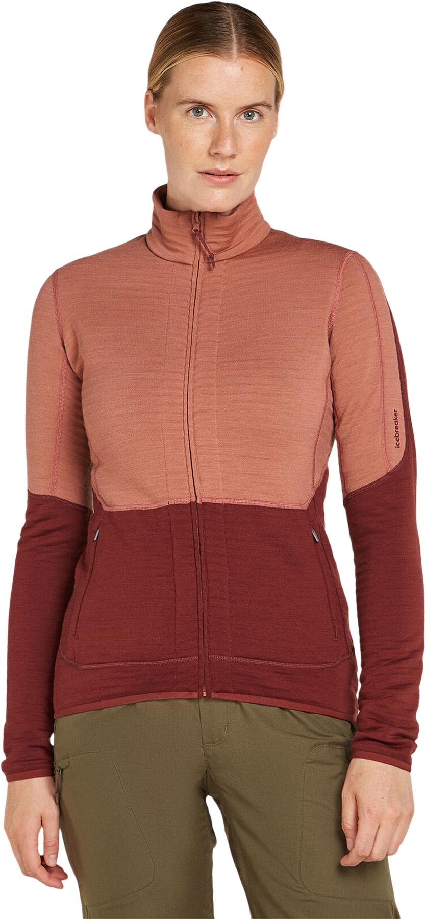 Product gallery image number 5 for product Manteau à manches longues et glissière en mérinos 400 RealFleece Descender - Femme