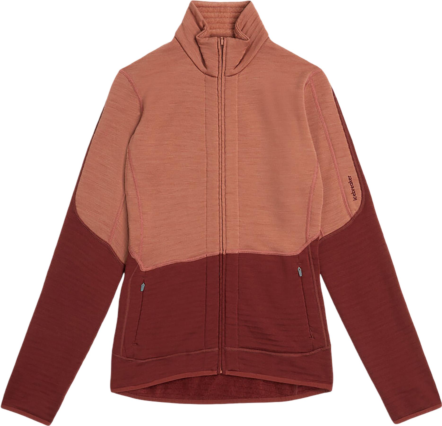 Product gallery image number 1 for product Manteau à manches longues et glissière en mérinos 400 RealFleece Descender - Femme