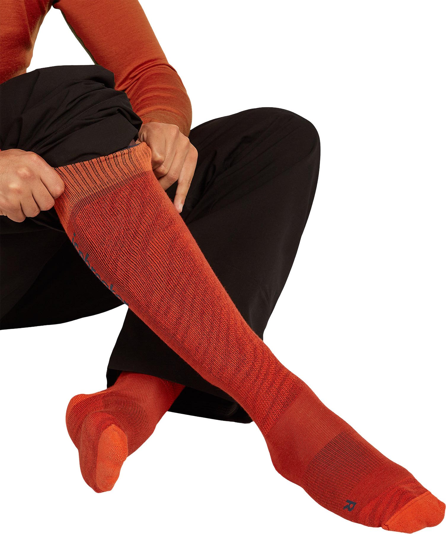 Product gallery image number 2 for product Ski+ Mountain Contour Merino Light Over The Calf Socks - Men's