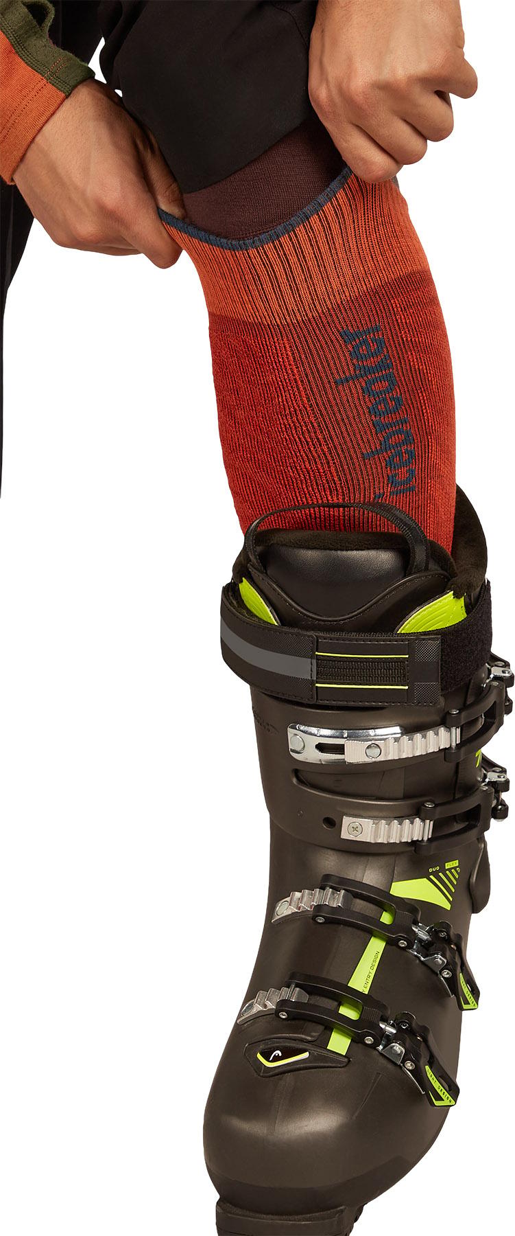 Product gallery image number 3 for product Ski+ Mountain Contour Merino Light Over The Calf Socks - Men's