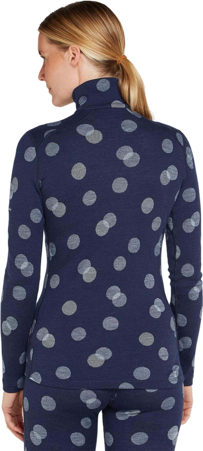 Product gallery image number 2 for product Merino 260 Vertex Falling Flakes Long Sleeve Half Zip Thermal Top - Women's