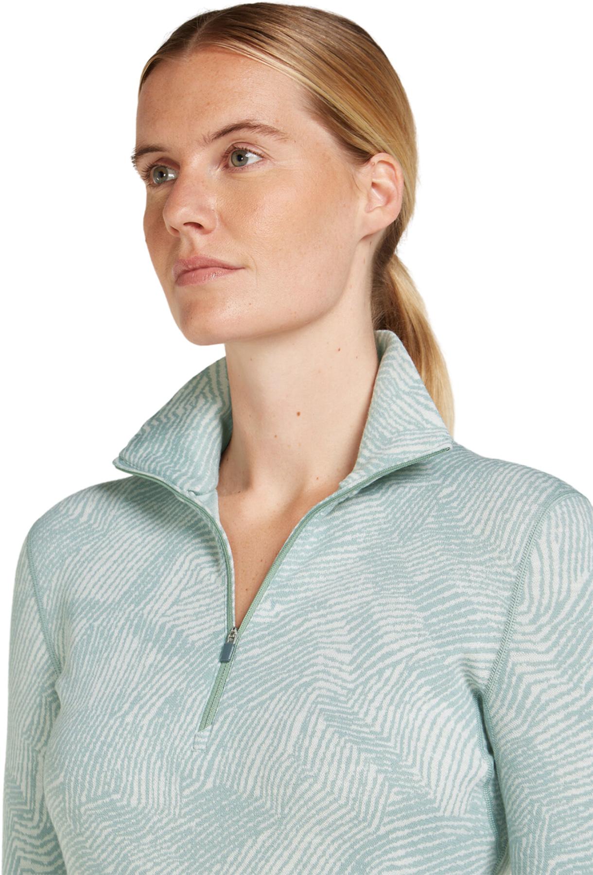 Product gallery image number 3 for product Merino 260 Vertex Frozen Forms Long Sleeve Half Zip Thermal Top - Women's
