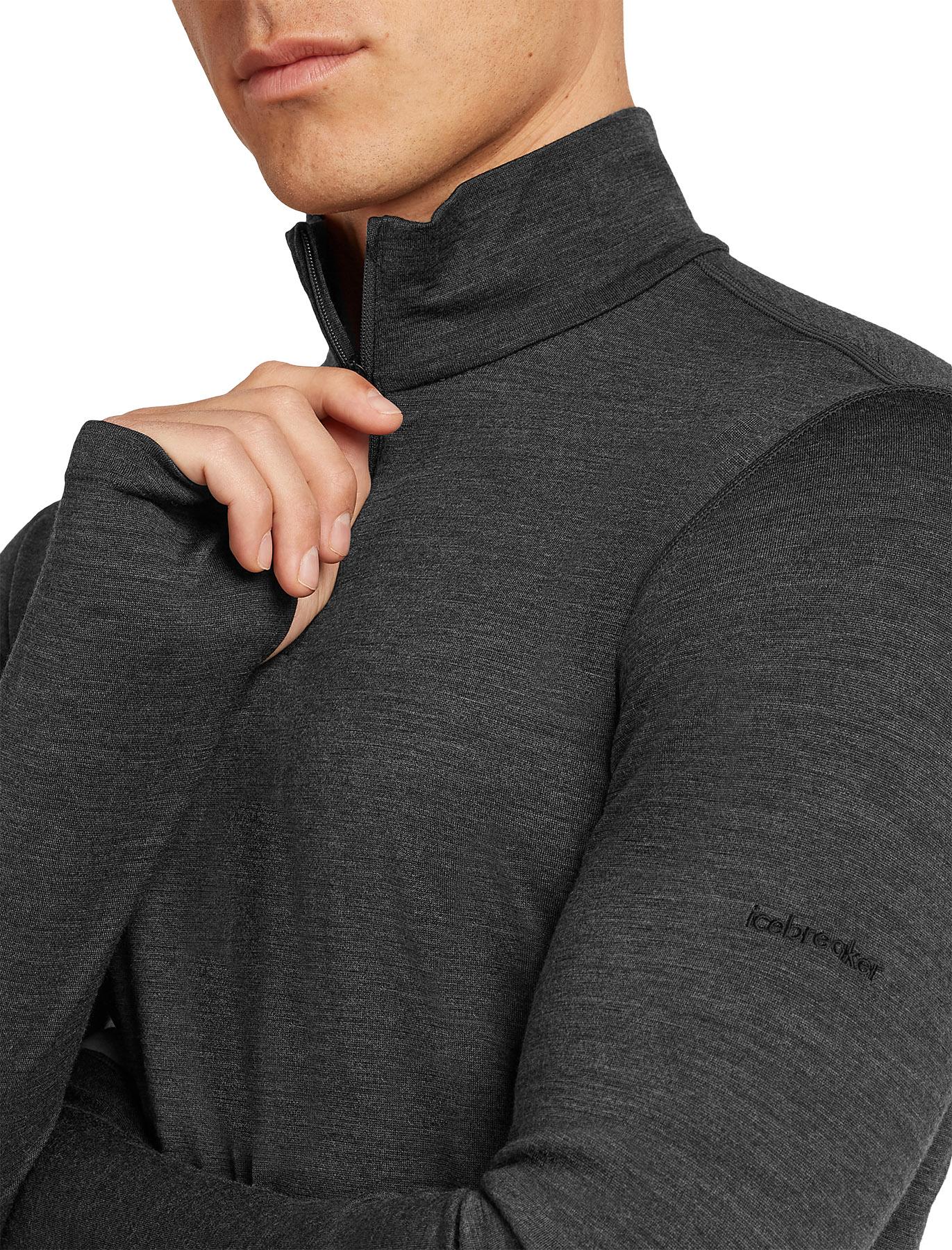 Product gallery image number 4 for product Men's 200 MerinoFine™ Ace Long Sleeve Half Zip Thermal Top