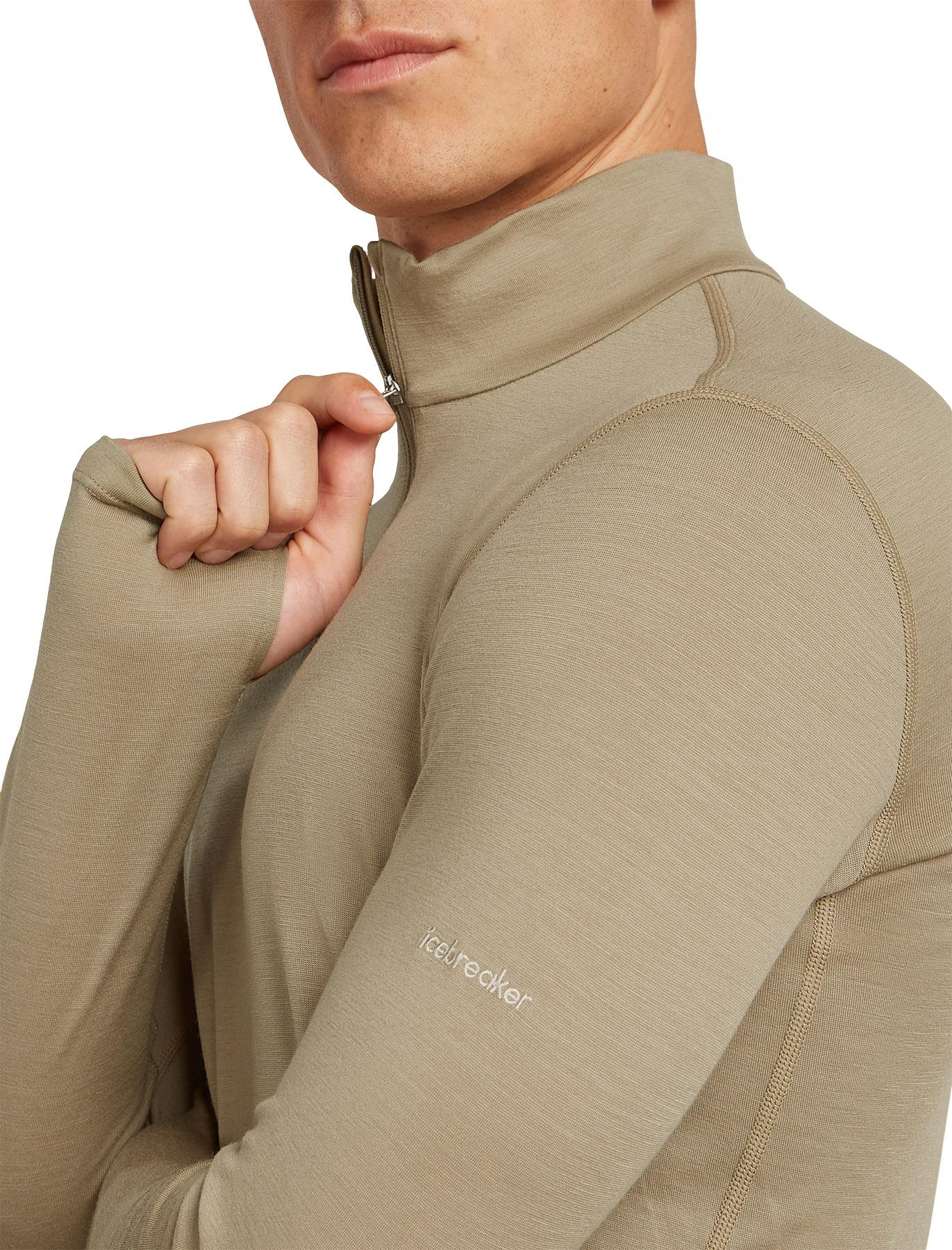Product gallery image number 3 for product 200 MerinoFine Ace Long Sleeve Half Zip Thermal Top - Men's