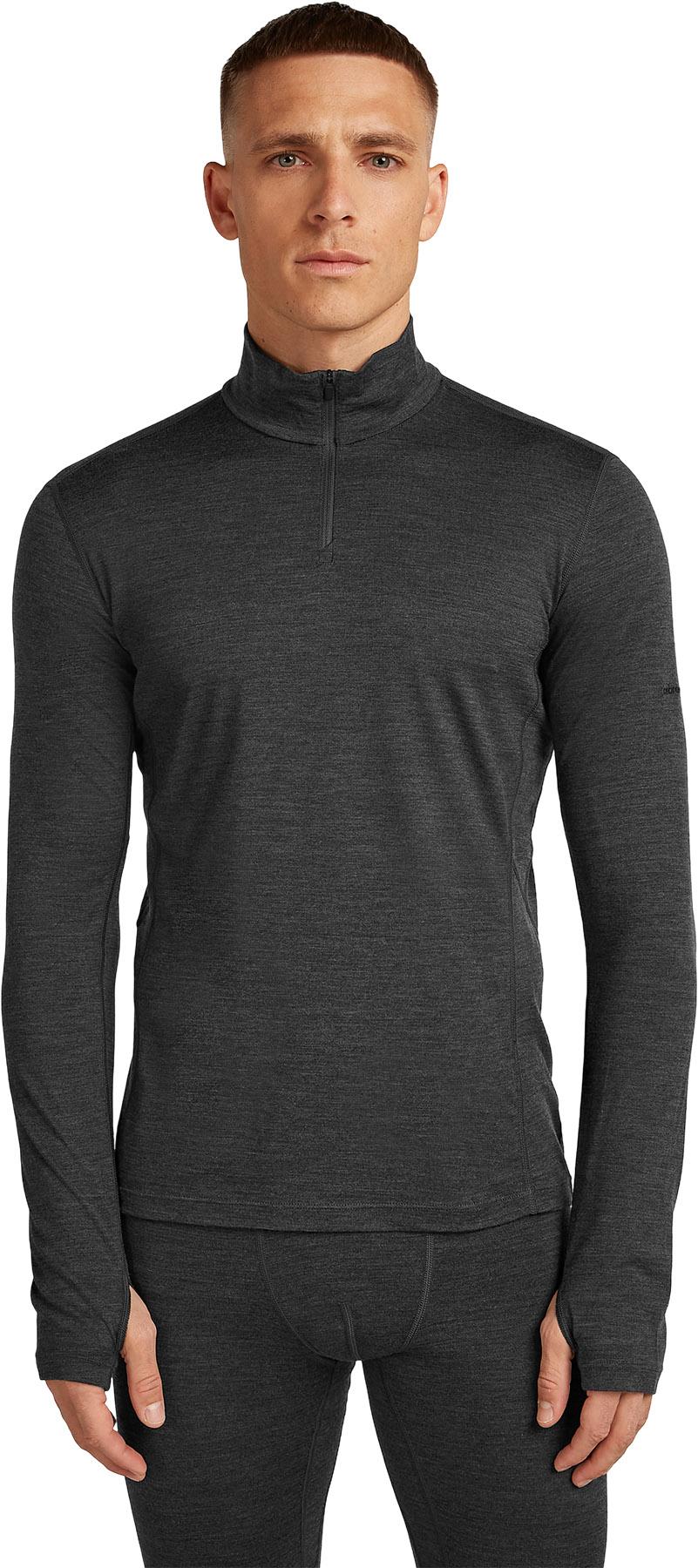 Product gallery image number 3 for product Men's 200 MerinoFine™ Ace Long Sleeve Half Zip Thermal Top