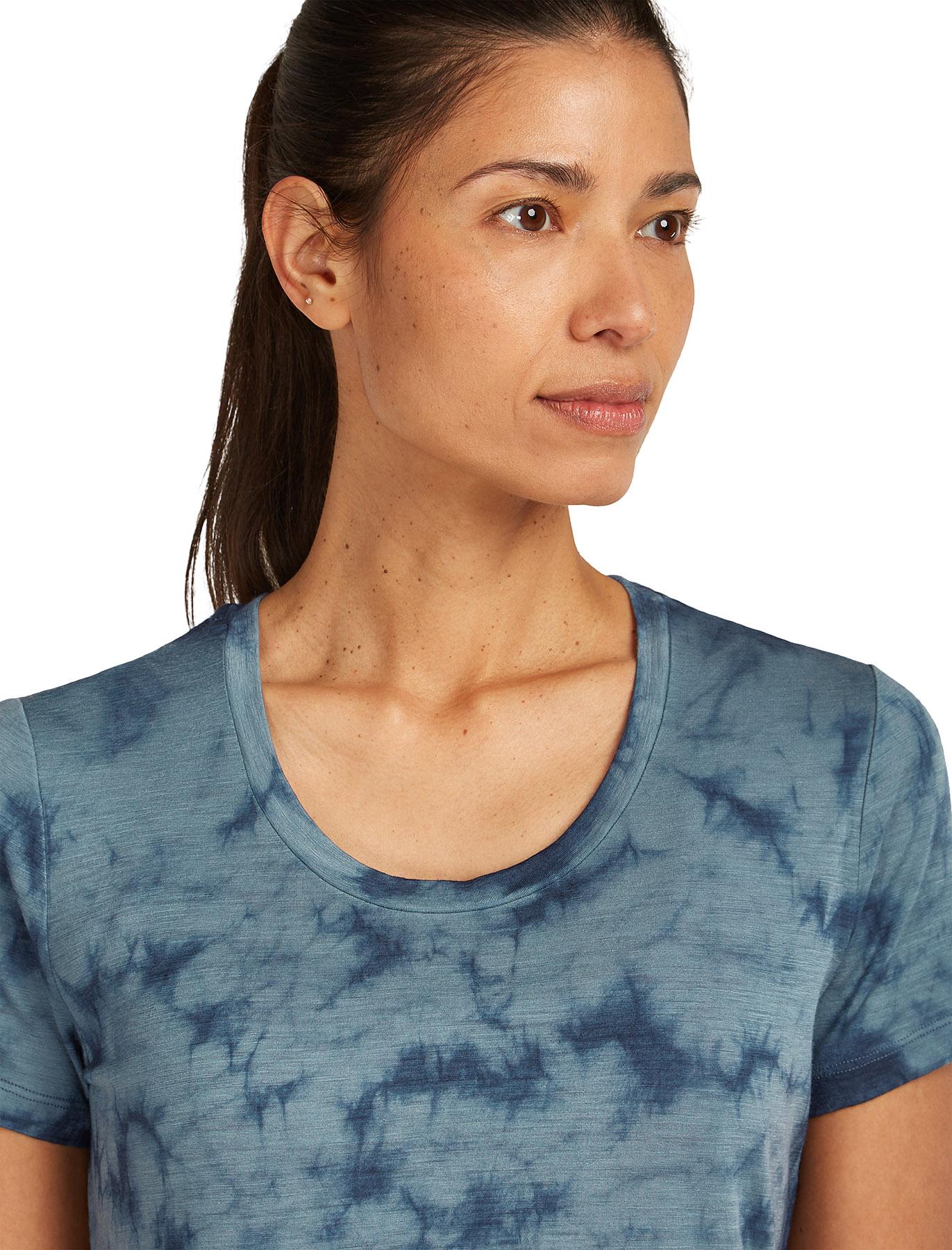 Product gallery image number 5 for product Merino 150 Tech Lite Cloud Dye Scoop Neck Short Sleeve T-Shirt - Women's