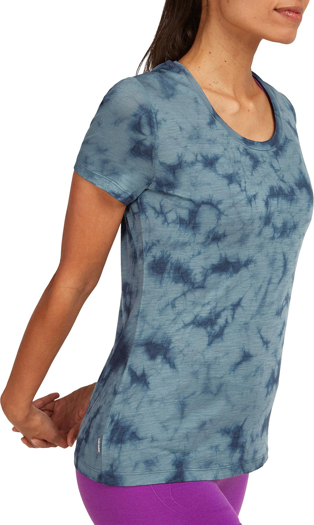 Product gallery image number 4 for product Merino 150 Tech Lite Cloud Dye Scoop Neck Short Sleeve T-Shirt - Women's