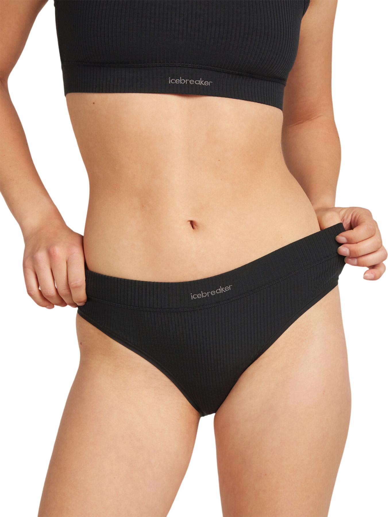 Product gallery image number 3 for product Merino Blend Rib Lotus Hipster Briefs - Women's