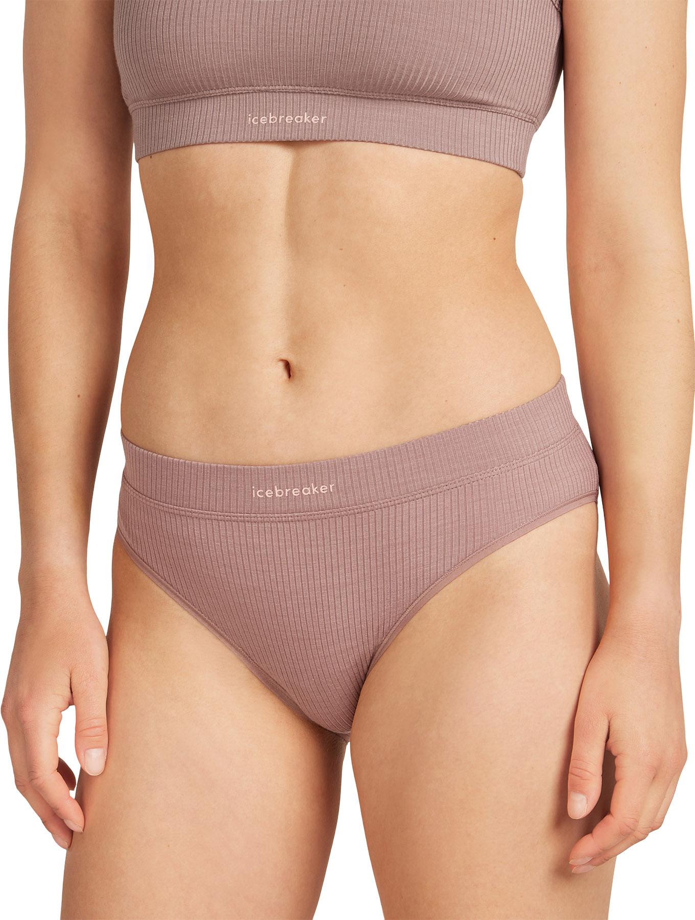 Product gallery image number 3 for product Merino Blend Rib Lotus Hipster Briefs - Women's