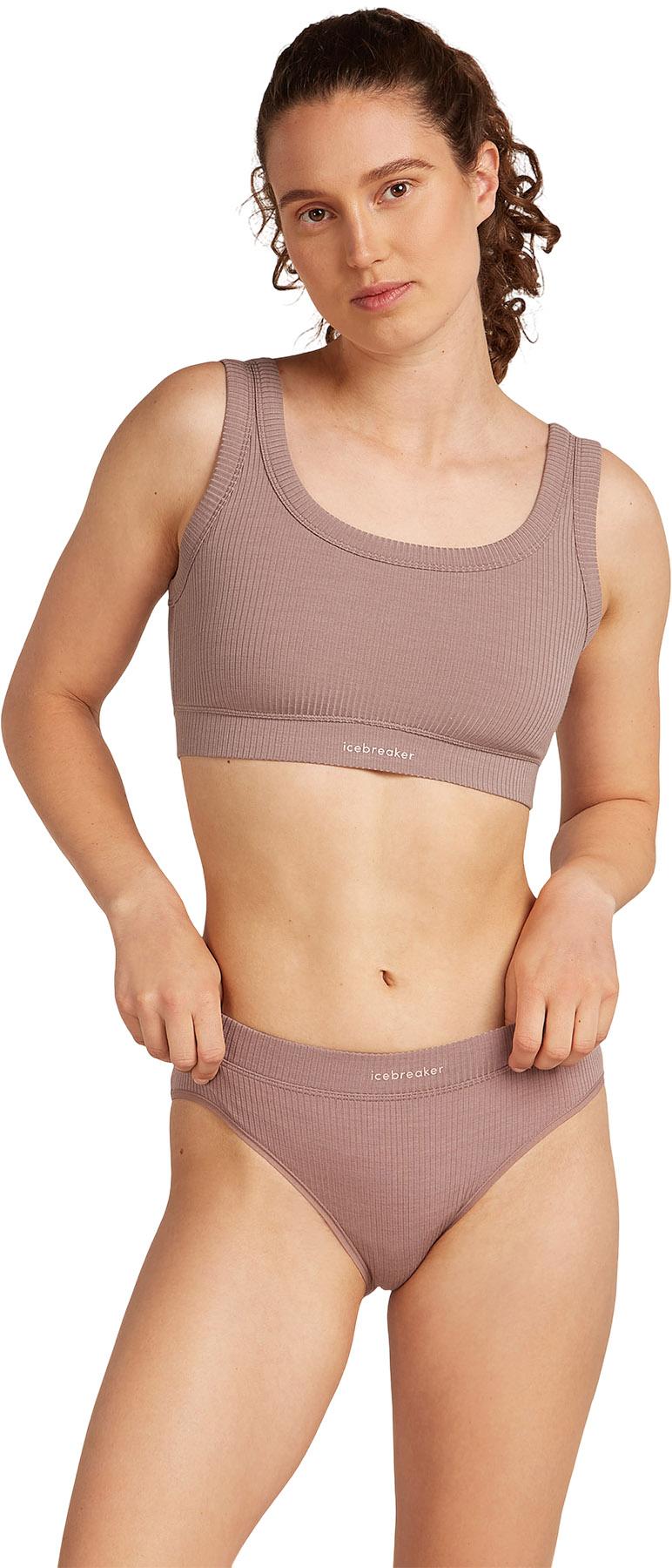 Product gallery image number 2 for product Merino Blend Rib Lotus Hipster Briefs - Women's