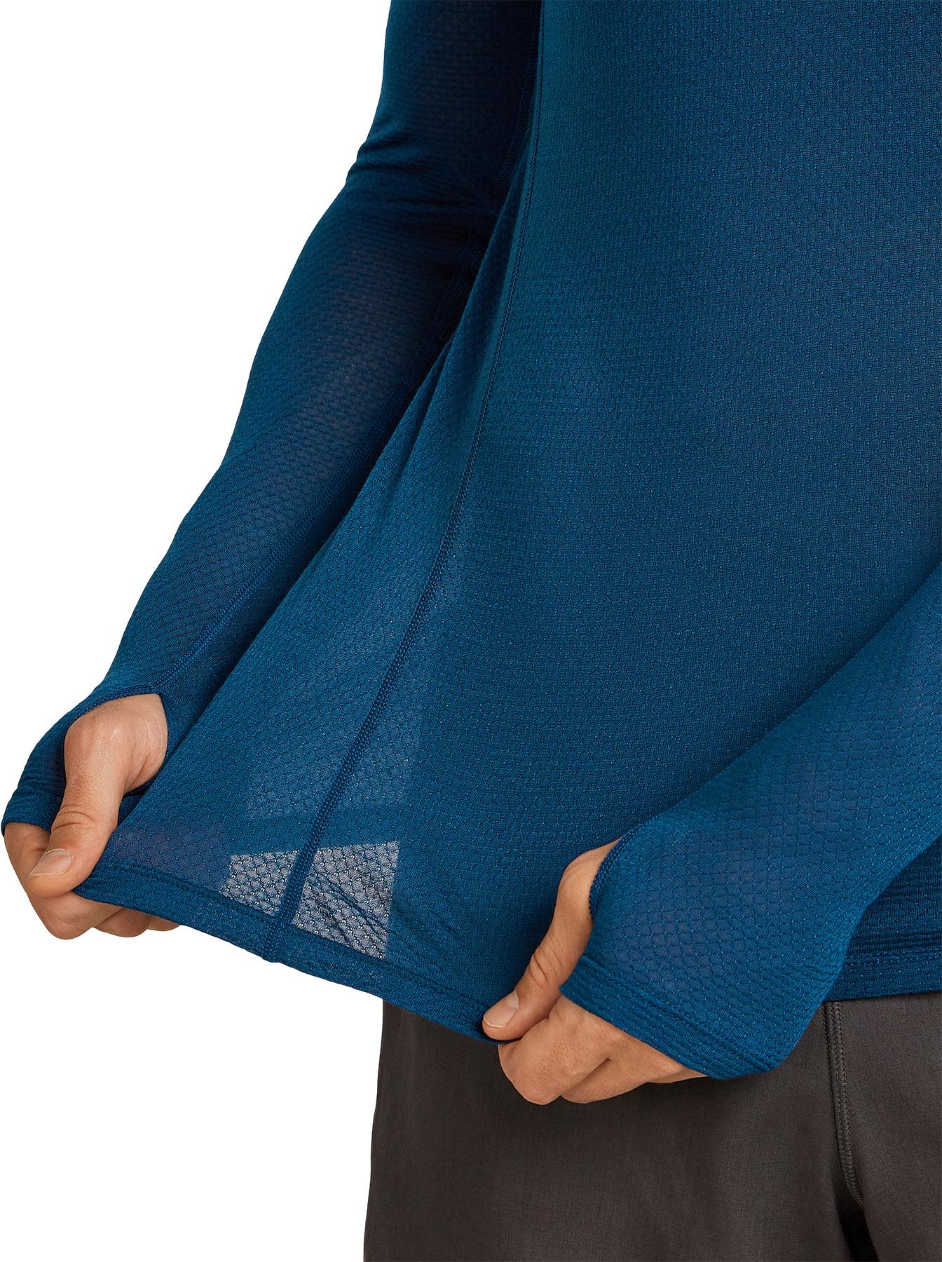 Product gallery image number 4 for product Merino Blend 75 Cool-Lite™ Featherlight™ Long Sleeve Crew Thermal Top - Men's