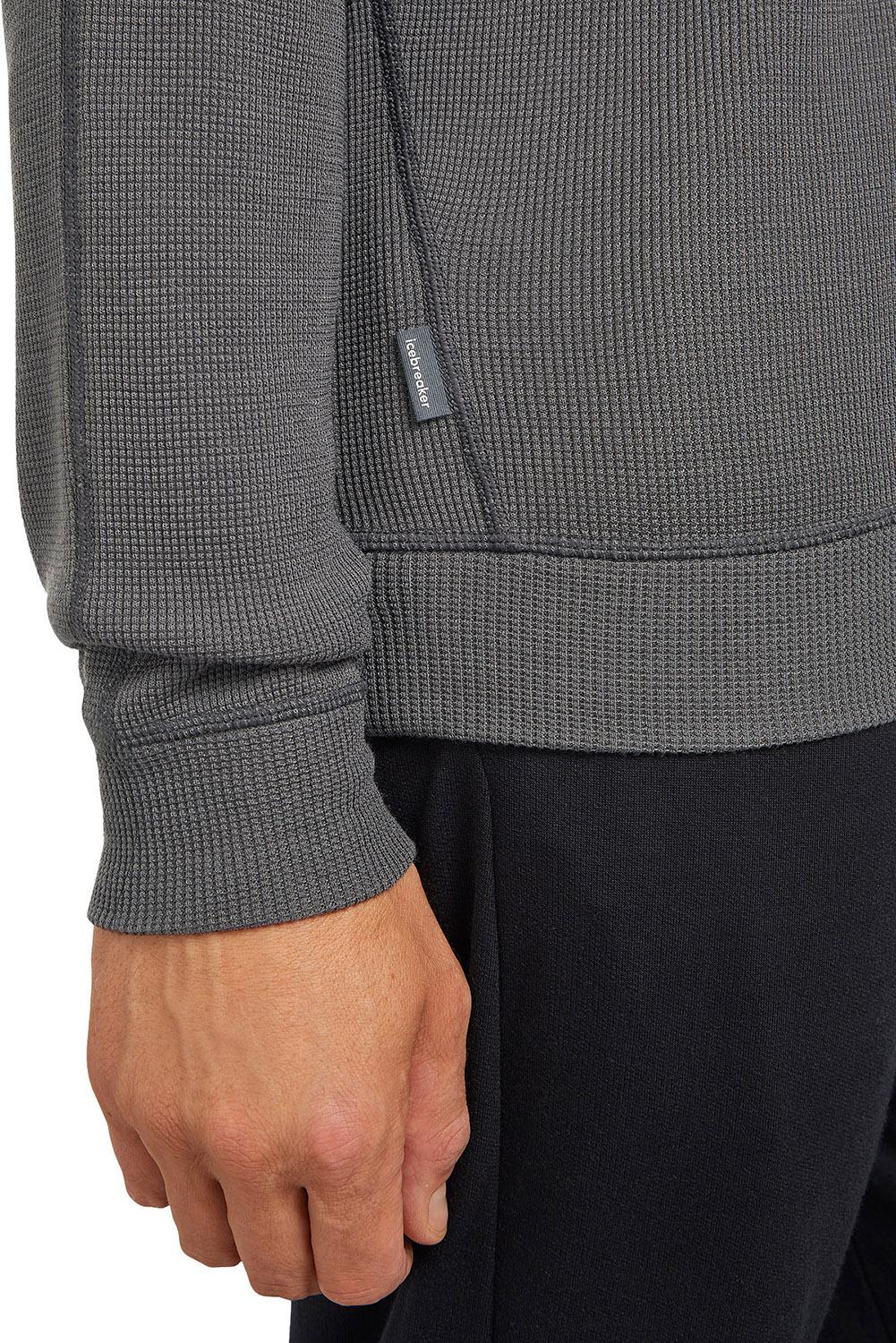 Product gallery image number 7 for product Merino 260 Waffle Knit Wander Long Sleeve Half Zip Top - Men's