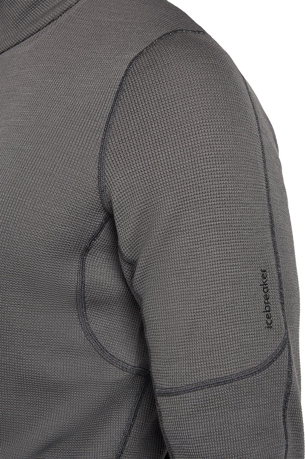 Product gallery image number 4 for product Merino 260 Waffle Knit Wander Long Sleeve Half Zip Top - Men's