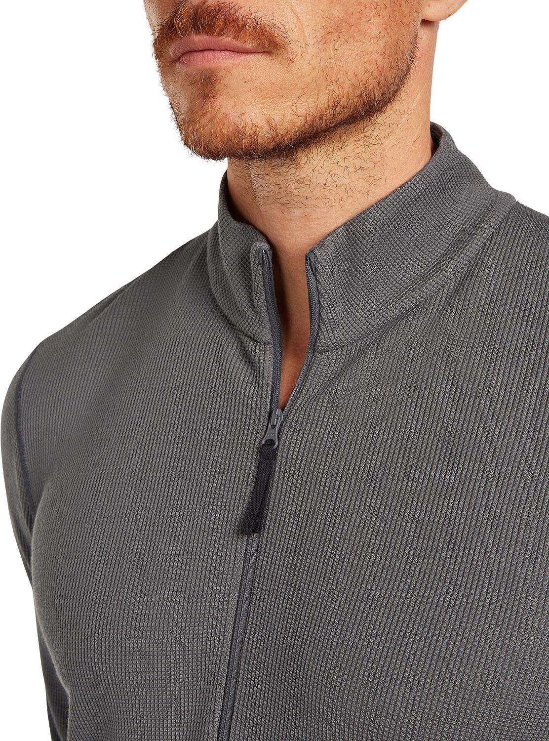 Product gallery image number 5 for product Merino 260 Waffle Knit Wander Long Sleeve Half Zip Top - Men's