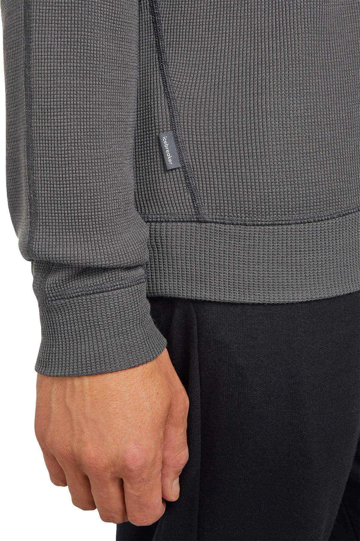Product gallery image number 3 for product Merino 260 Waffle Knit Wander Long Sleeve Half Zip Top - Men's