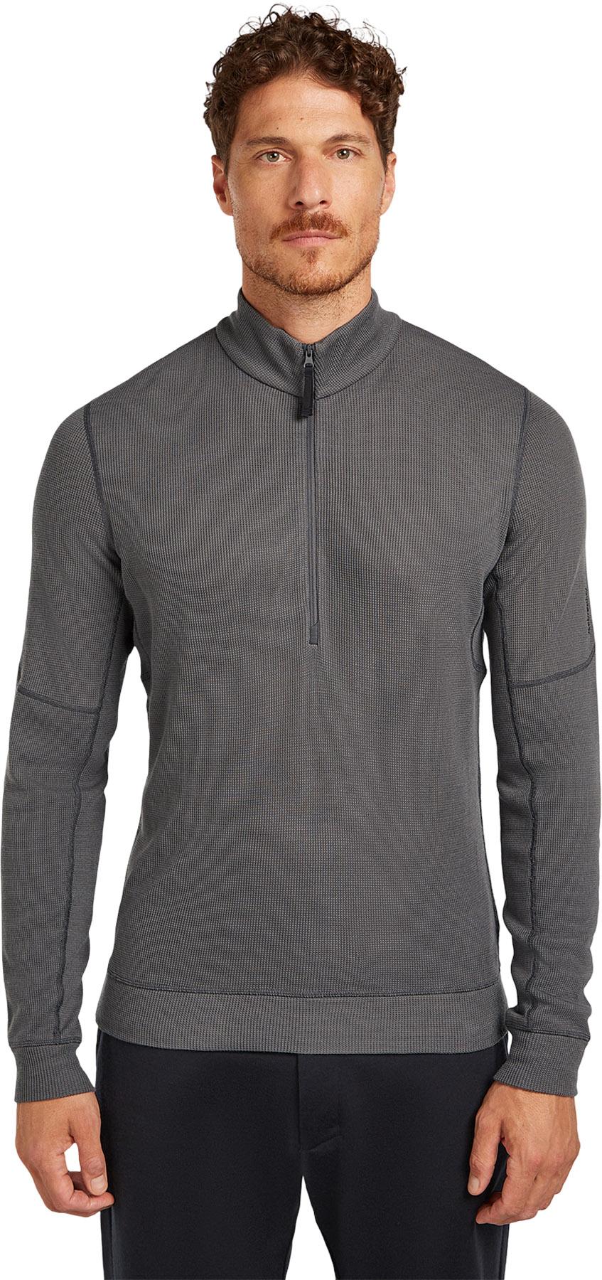 Product gallery image number 9 for product Merino 260 Waffle Knit Wander Long Sleeve Half Zip Top - Men's