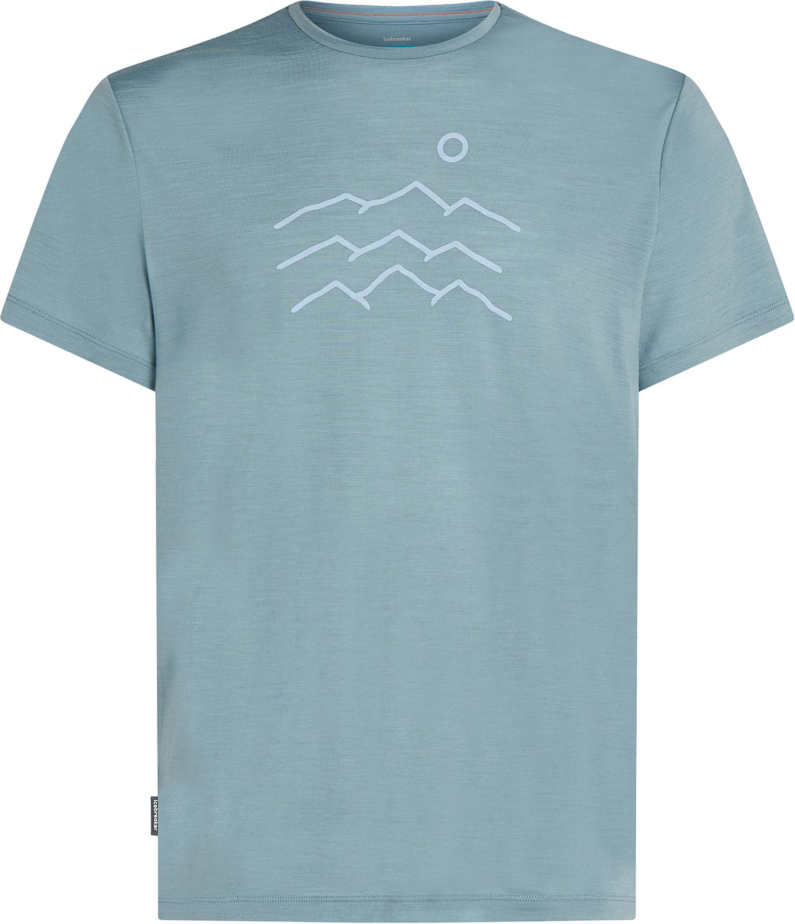 Image de produit pour T-shirt à manches courtes en mélange de mérinos 125 Cool-Lite Sphere Across The Peaks - Homme 