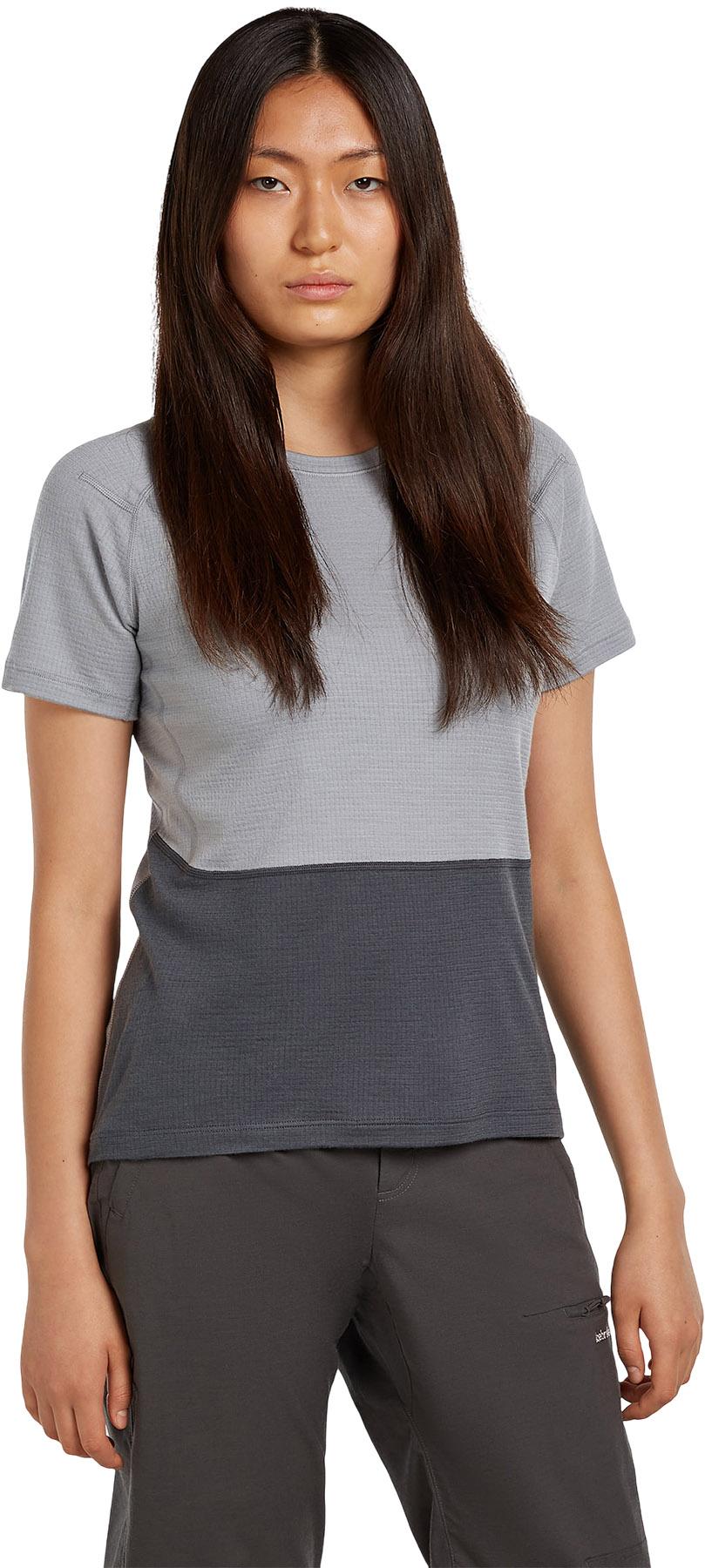 Product gallery image number 7 for product T-shirt à manches courtes en tricot gaufré en mérinos 200 Elevation - Femme