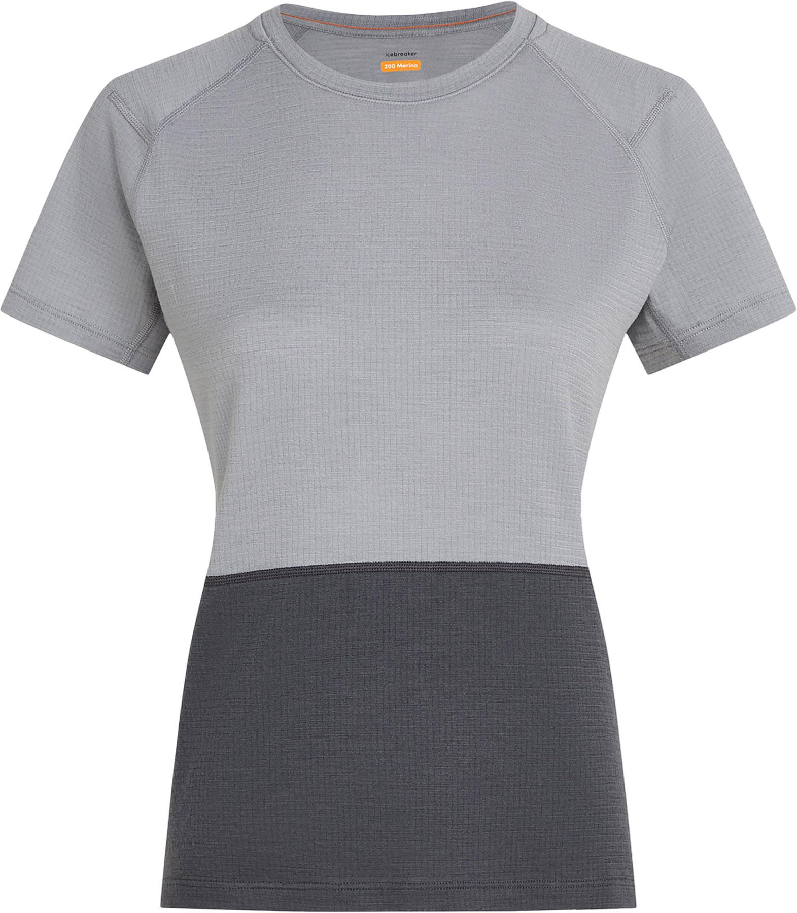 Product gallery image number 1 for product T-shirt à manches courtes en tricot gaufré en mérinos 200 Elevation - Femme