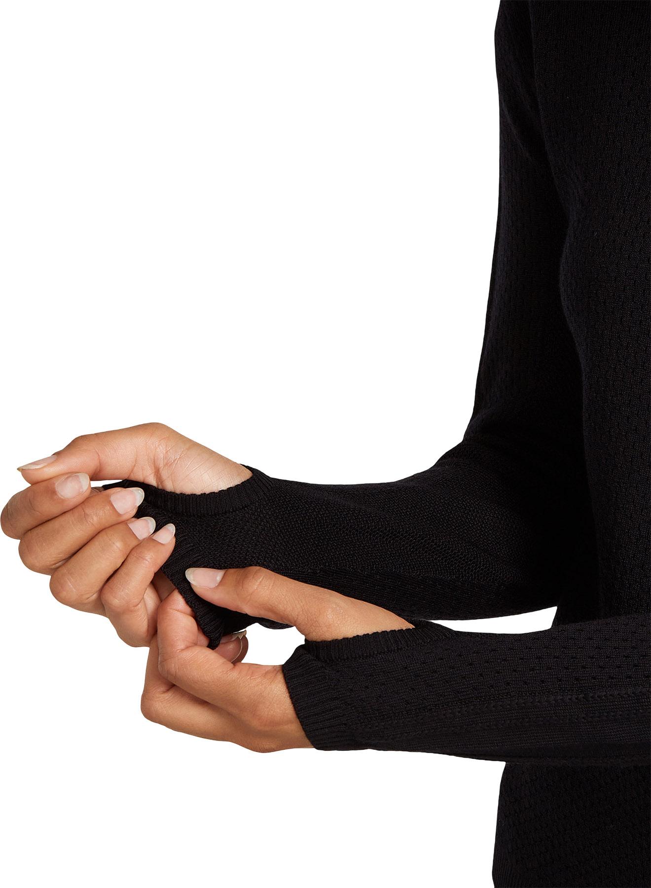 Product gallery image number 4 for product Merino Icebreaker Anniversary Original Long Sleeve Half Zip Top - Women's