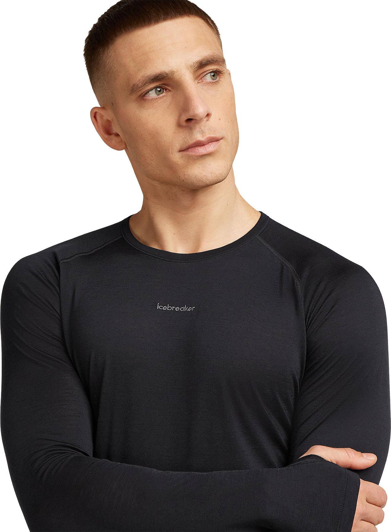 Product gallery image number 2 for product Haut thermique à col rond et manches longues en mélange de mérinos 125 ZoneKnit - Homme 