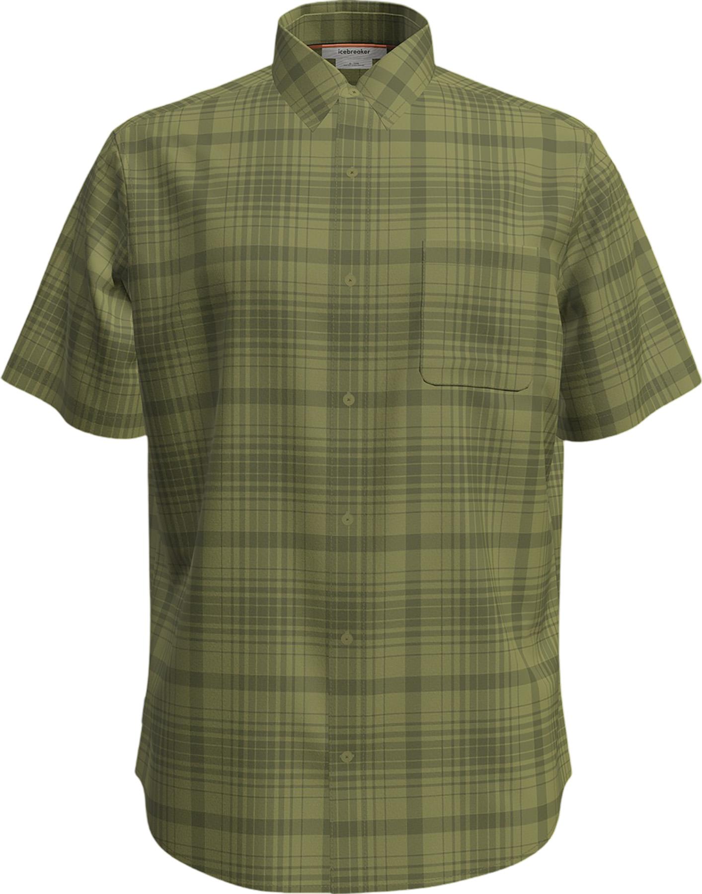 Product gallery image number 1 for product Merino 125 Cool-Lite Steveston Short Sleeve Plaid Shirt - Men's