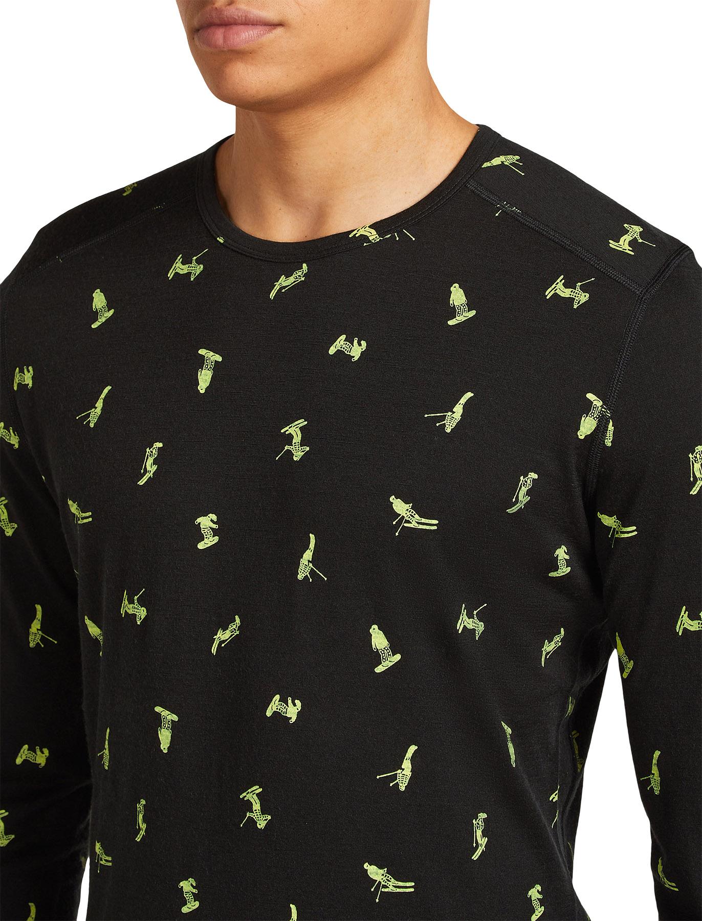 Product gallery image number 3 for product Merino 200 Oasis Snow Day Long Sleeve Crewe Thermal Top - Men's