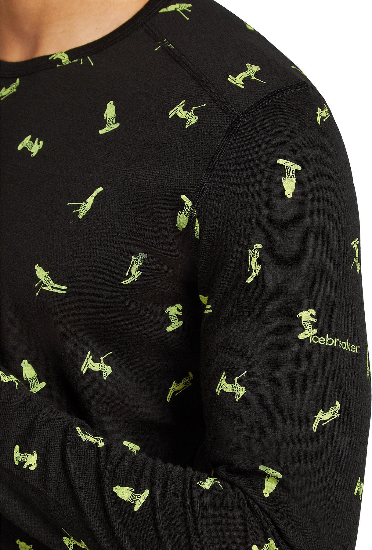 Product gallery image number 4 for product Merino 200 Oasis Snow Day Long Sleeve Crewe Thermal Top - Men's