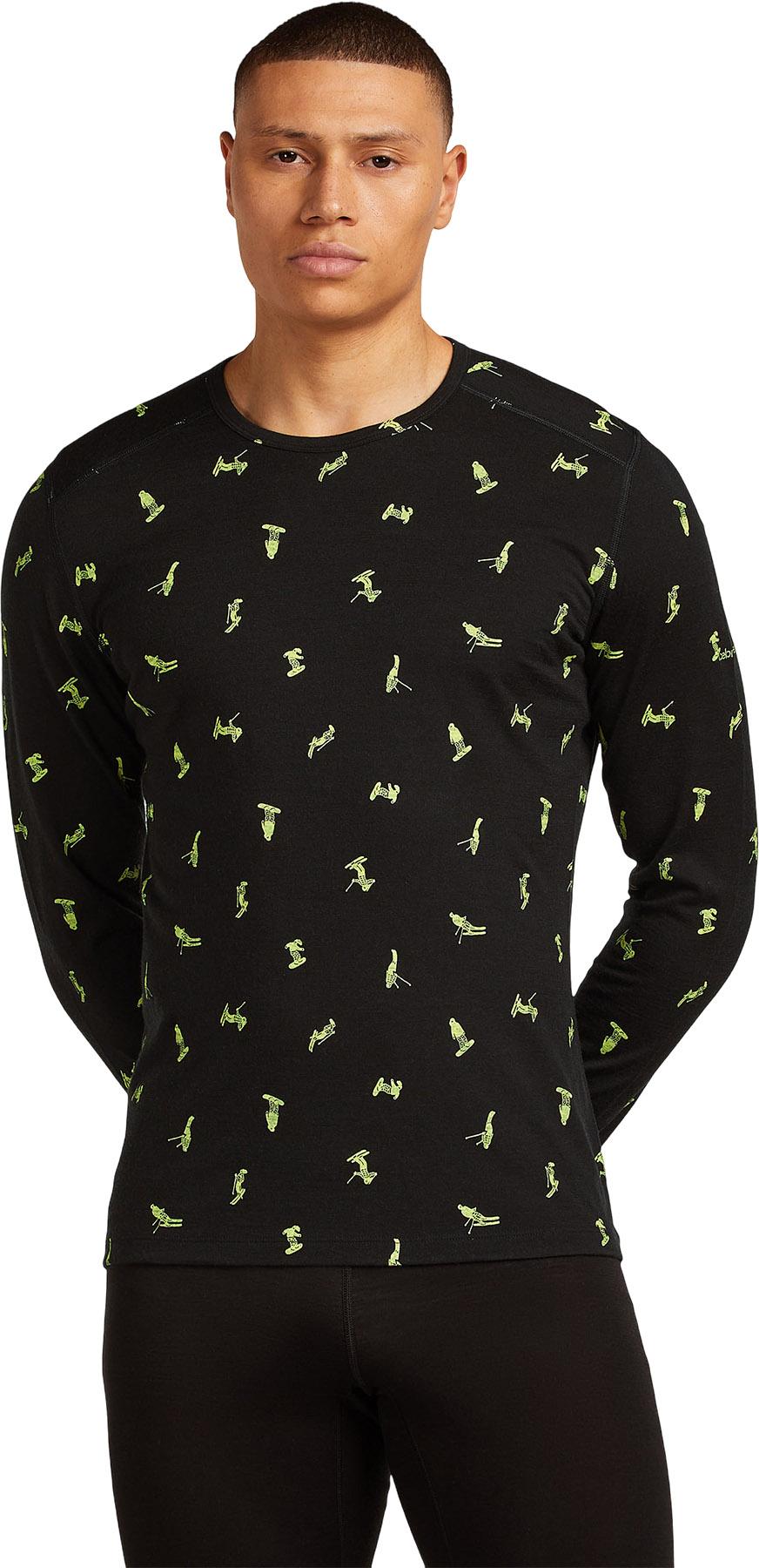 Product gallery image number 5 for product Merino 200 Oasis Snow Day Long Sleeve Crewe Thermal Top - Men's