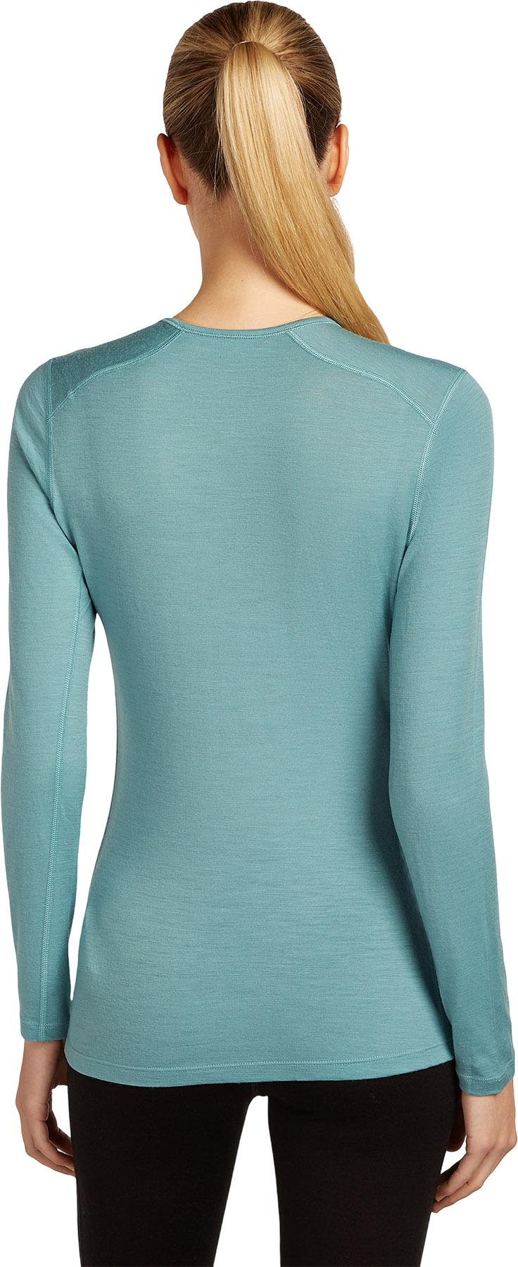 Product gallery image number 2 for product Haut thermique à col rond et manches longues en mérinos 200 Oasis Rainer Ridge - Femme