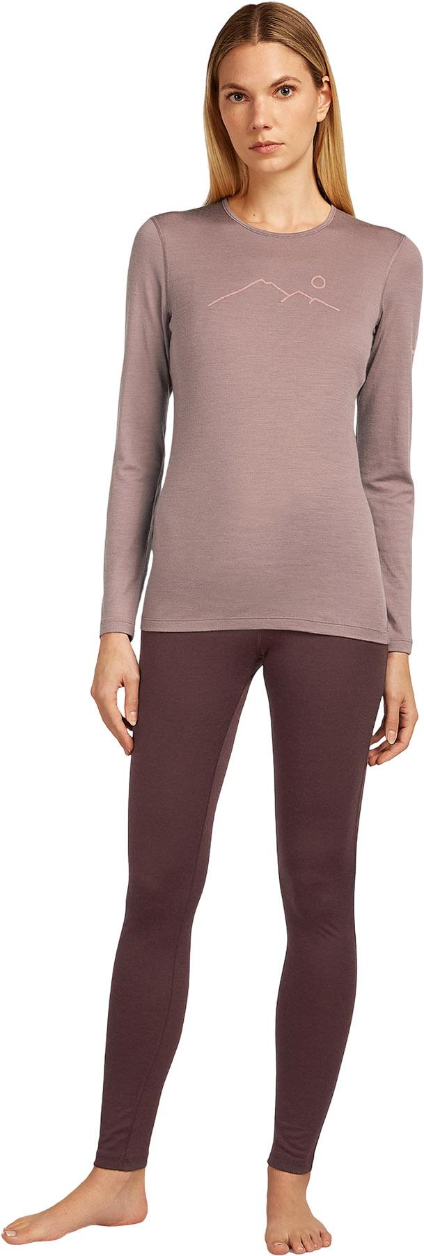 Product gallery image number 4 for product Merino 200 Oasis Rainer Ridge Long Sleeve Crewe Thermal Top - Women's