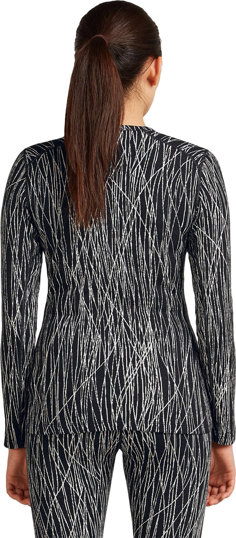 Product gallery image number 2 for product Merino 260 Tech Vertex Delta Lines Long Sleeve Crewe Thermal Top - Women's